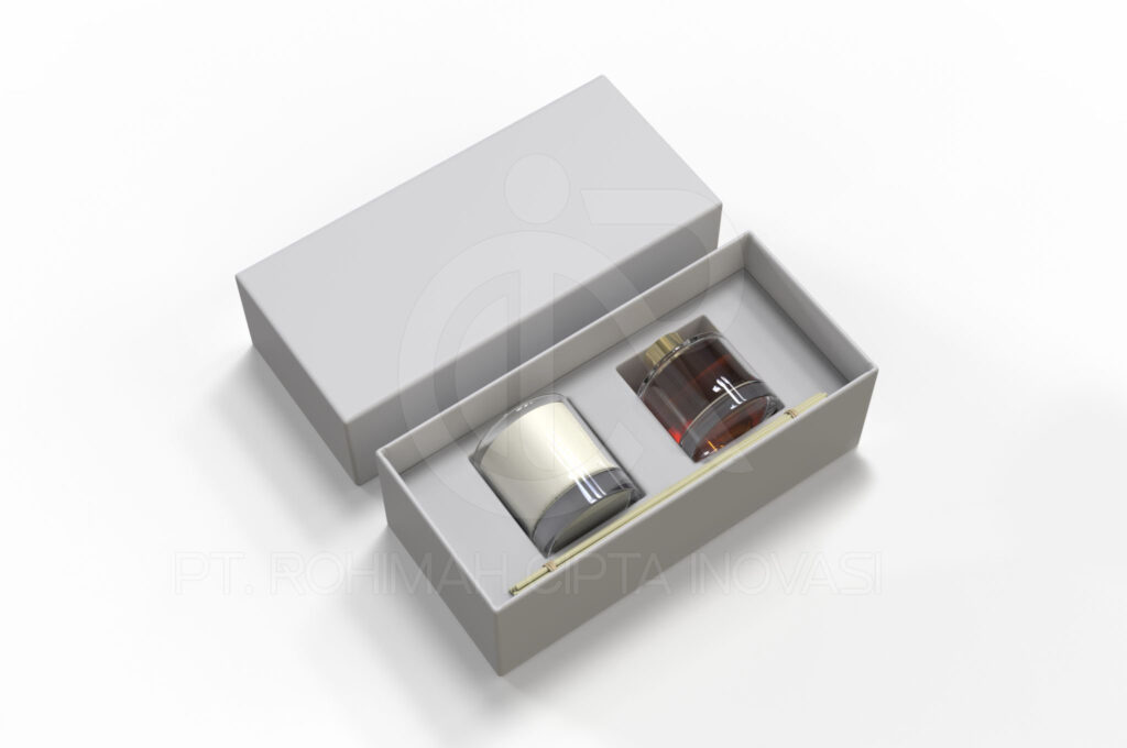 Blank Reed Diffuser Gift Set Boxed Aroma Rattan Stick Fragrance Scent Perfume For Template.